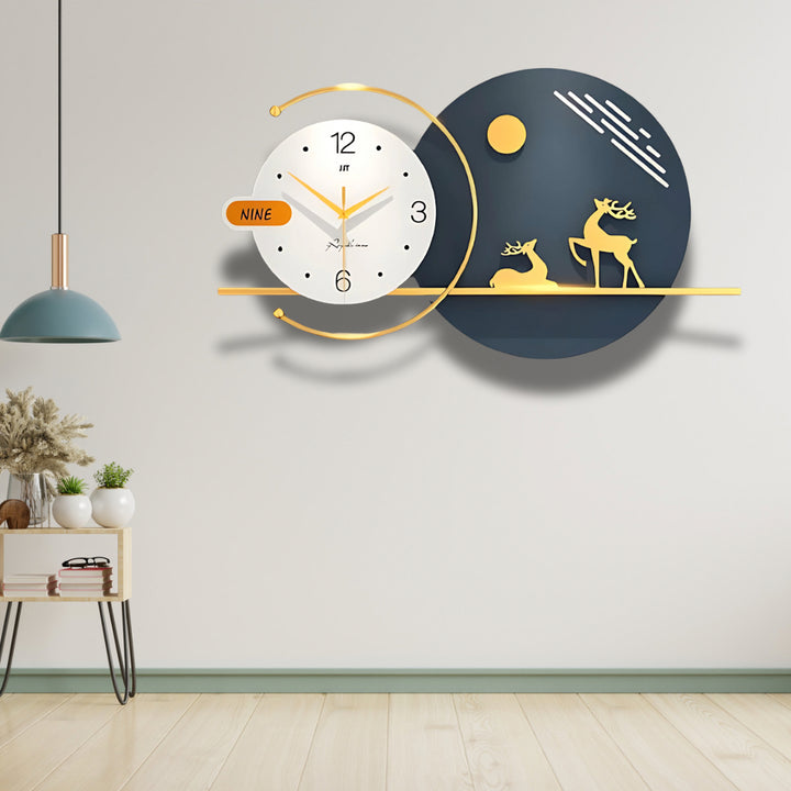 White and Grey Designer Wall Clock