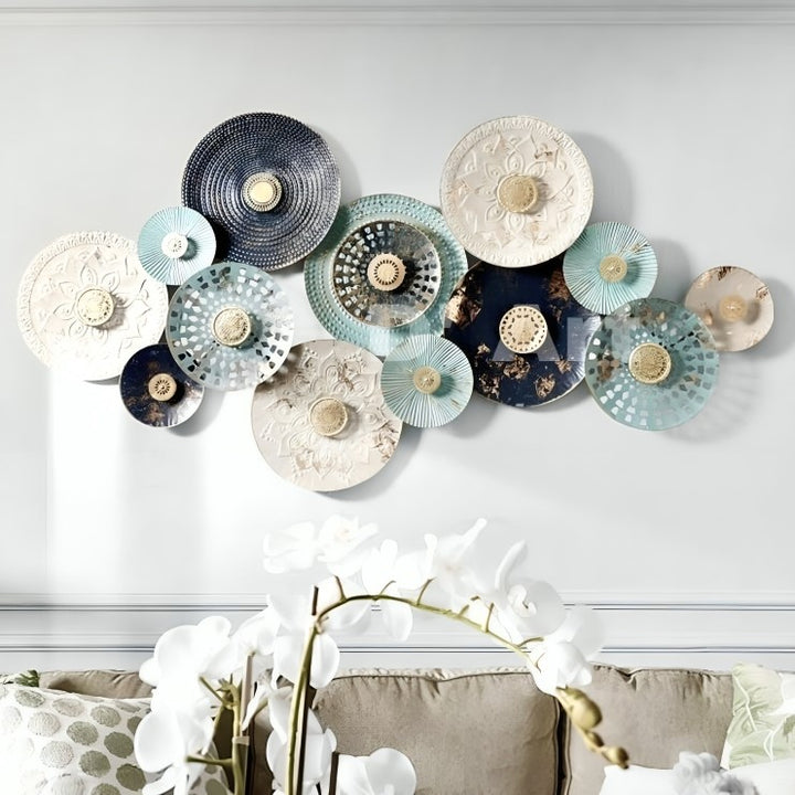 Multicolor Designer Plate Wall Art