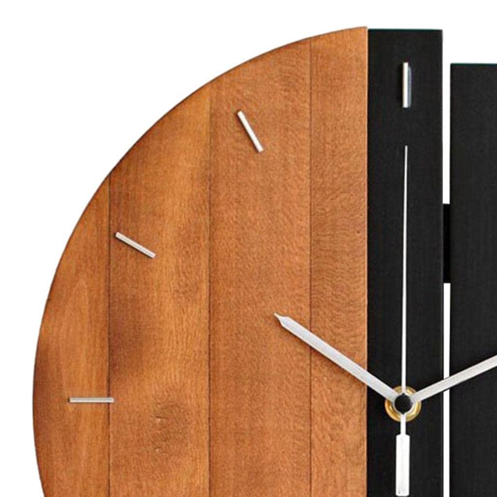 Dual Tone Designer Cutout Light-wood Clock