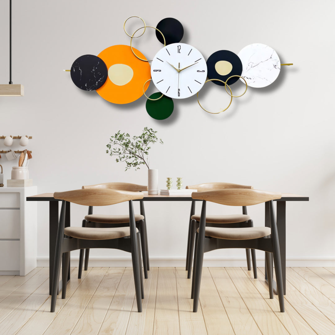 Geometric Multi-Circle Designer Wall Clock