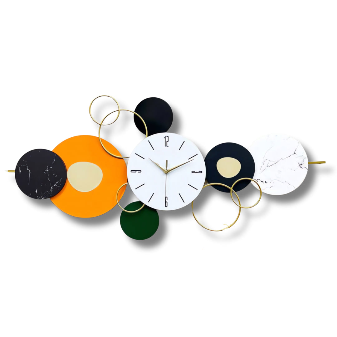 Geometric Multi-Circle Designer Wall Clock