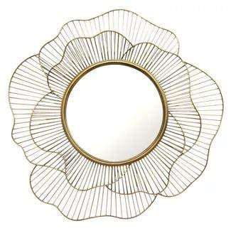 Golden Flower Wall Mirror Writings On The Wall Wall Mirror