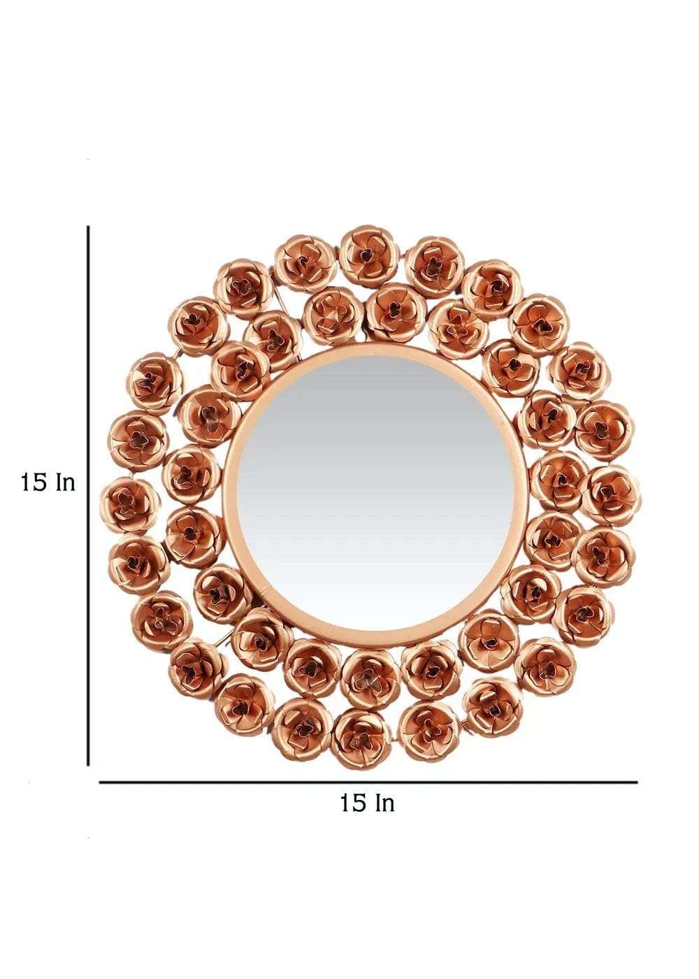 Rose Design Wall Mirror - Set of 2 Writings On The Wall Wall Mirror