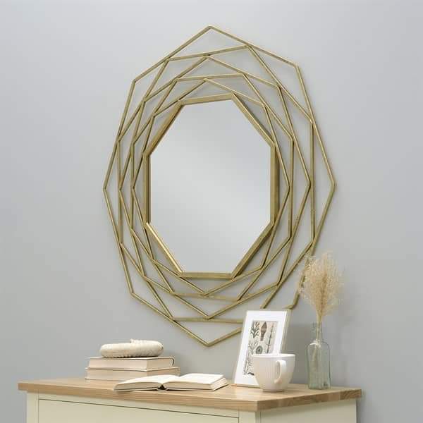 Triangle Design Wall Mirror Writings On The Wall Wall Mirror